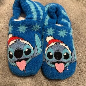 Blue Fuzzy Character Slippers